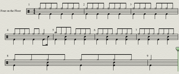 Four-on-the-floor beat Four-on-the-floor beat