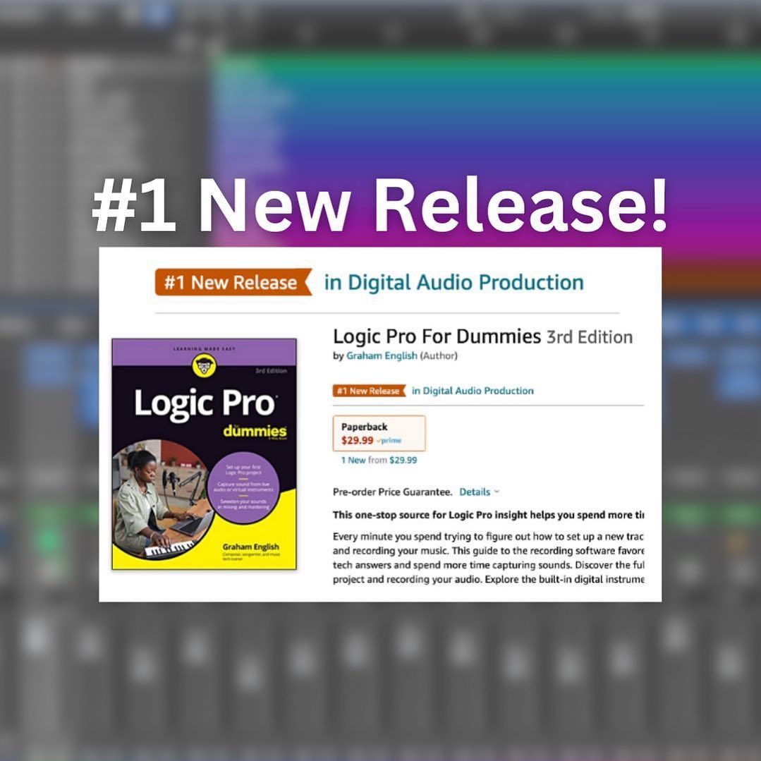 Logic Pro For Dummies 1 new release in Digital Audio Production