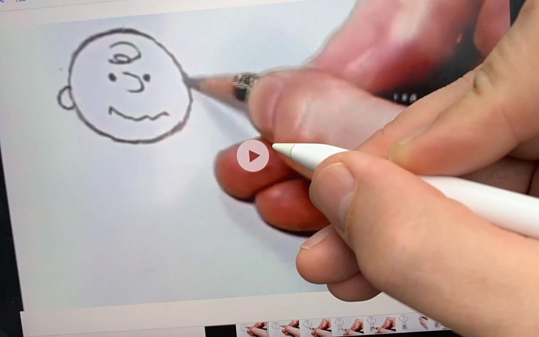 Studying the pencil grip of a master cartoonist